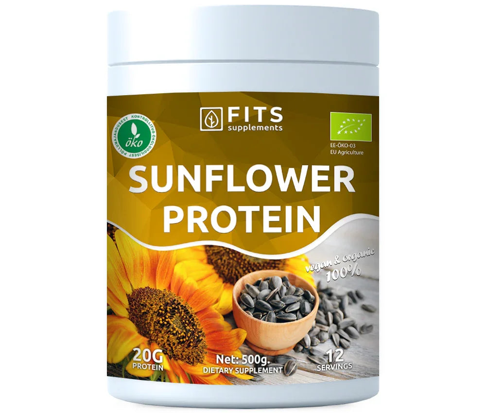 FITS Organiskais saulespuķu proteīns 500g - 1