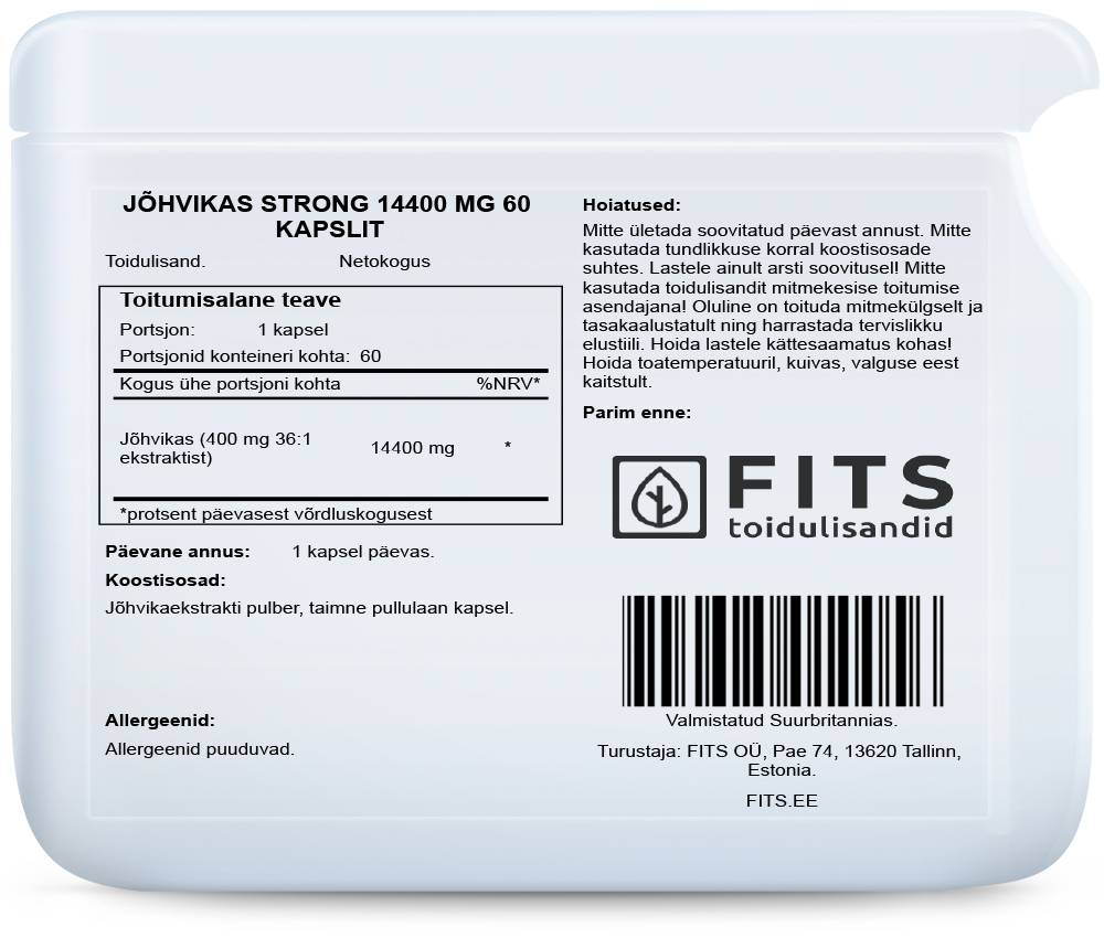 Dzērveņu Strong 14400 mg kapsulas
