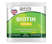 Biotīns 5000 mcg 90 tabletes