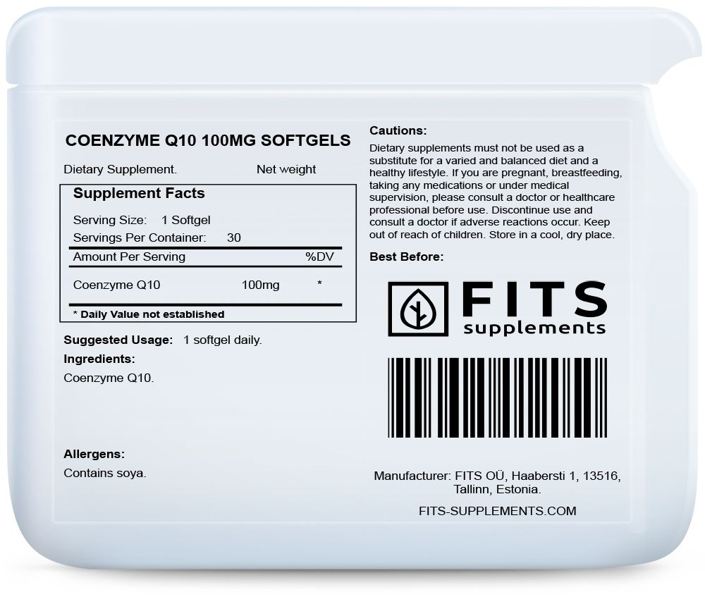 Koenzīms Q10 100 mg kapsulas