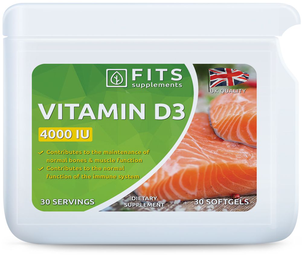 Vitamin D3 4000IU 30 softgels