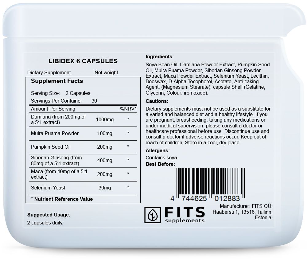 Libidex 6 capsules