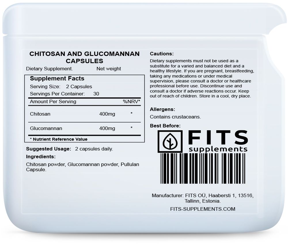 Chitosan & Glucomannan capsules