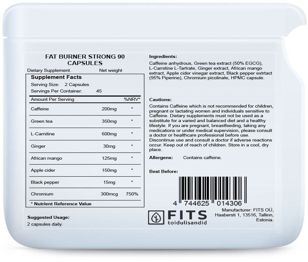 Fat Burner Strong 90 kapsulas