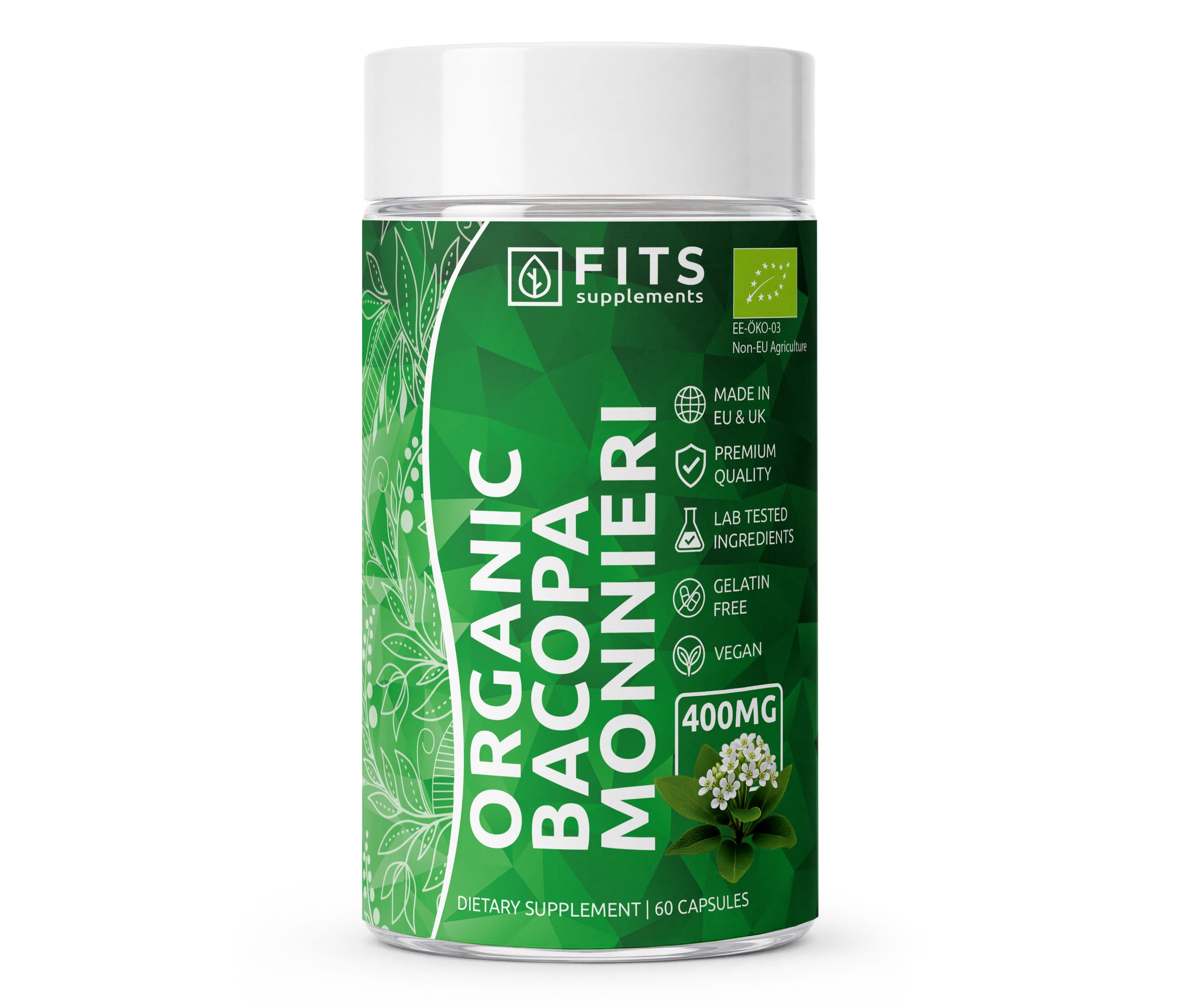 Bacopa Monnieri 400mg 60 kapsulas