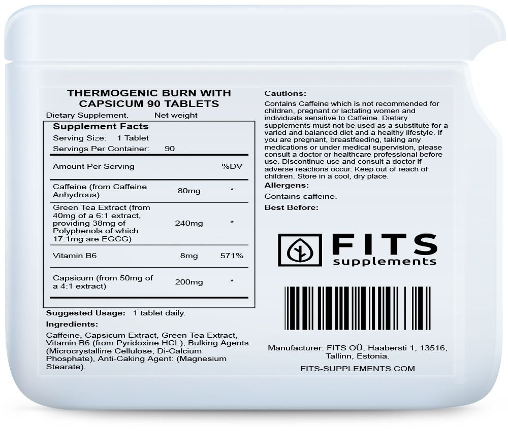Thermogenic Burn with Capsicum 90 tabletes