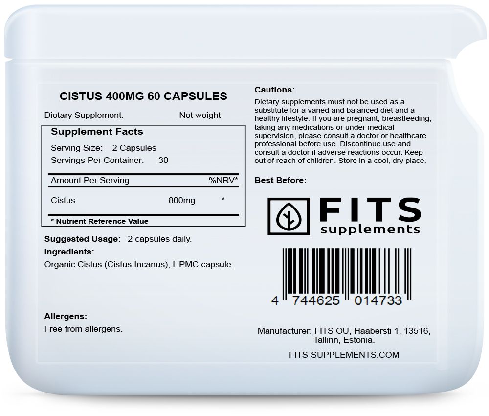 Ладанник (Cistus) 400 мг 60 капсул
