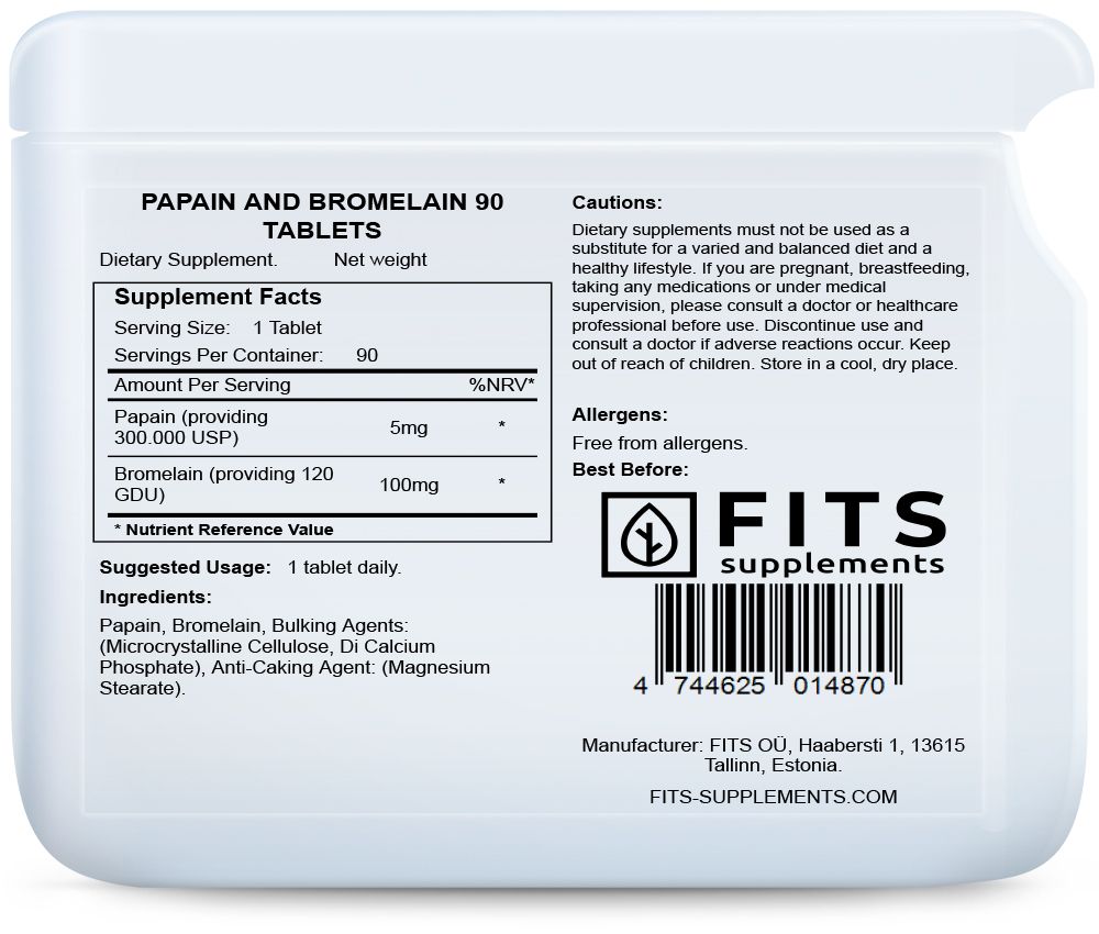 Папаин и Бромелайн 90 таблеток