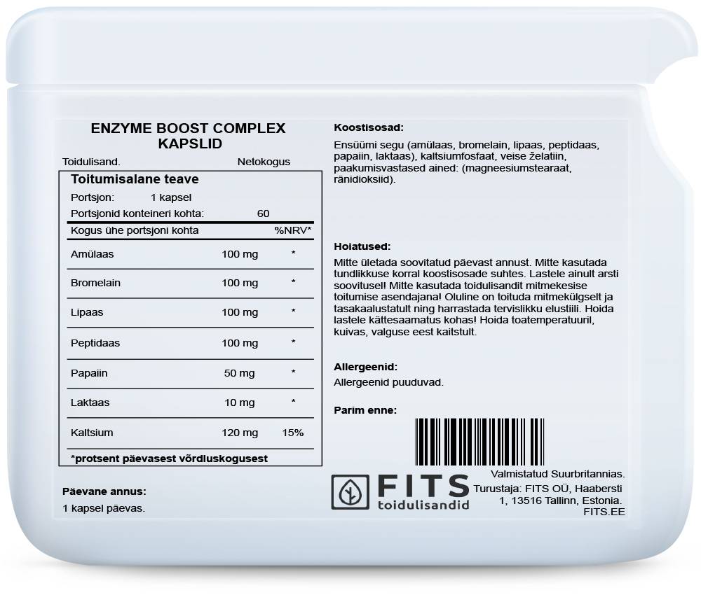 Enzyme Boost Complex kapsulas