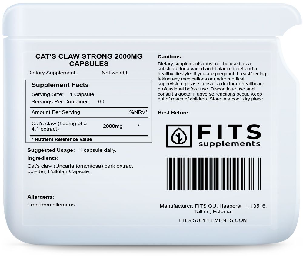 Cat's claw Strong 2000mg kapsulas