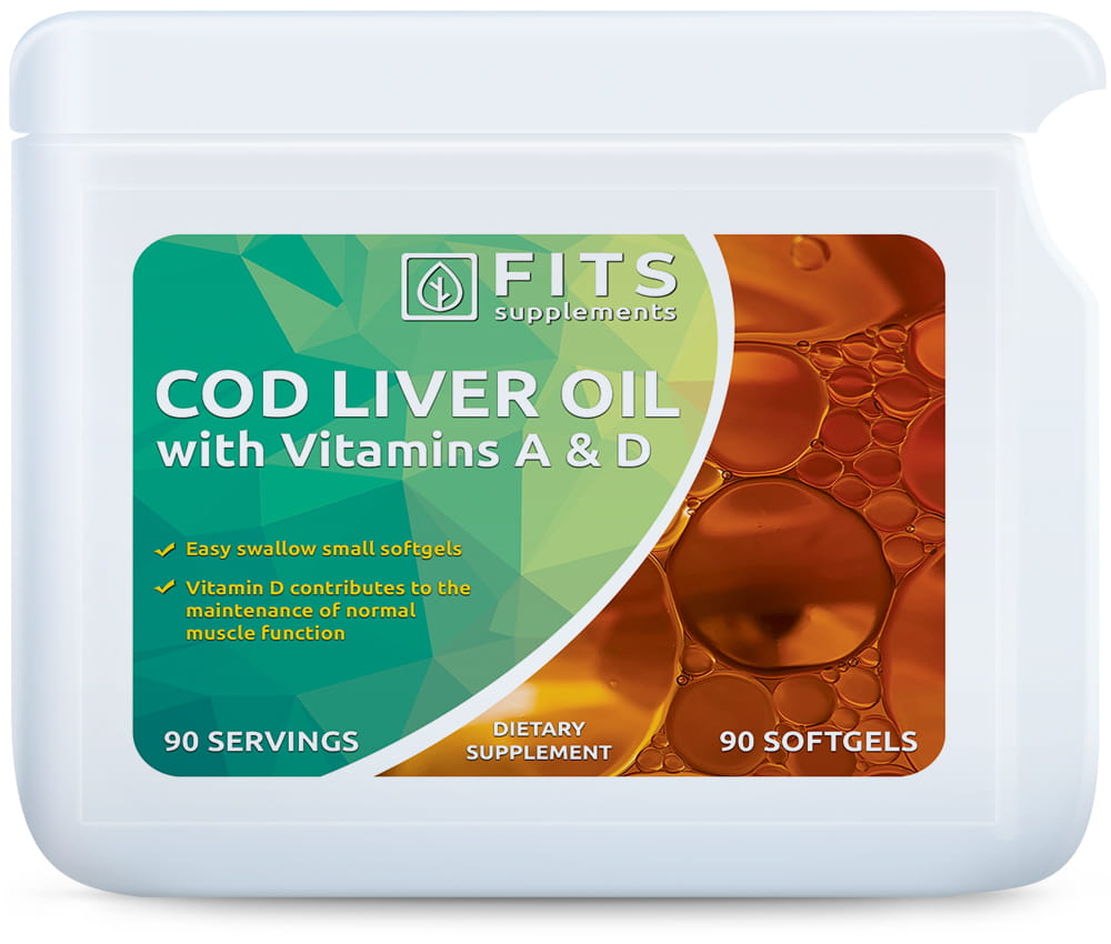 Cod Liver Oil with Vitamins A and D 90 softgels