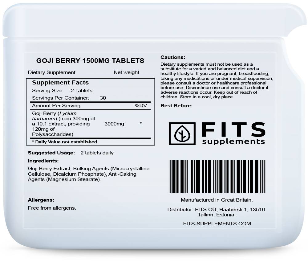 Godži ogu 1500 mg tabletes