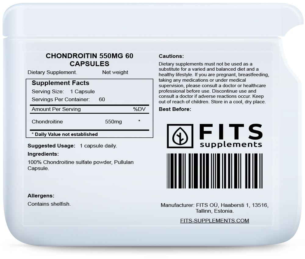 Chondroitin 550mg 60 kapsulas