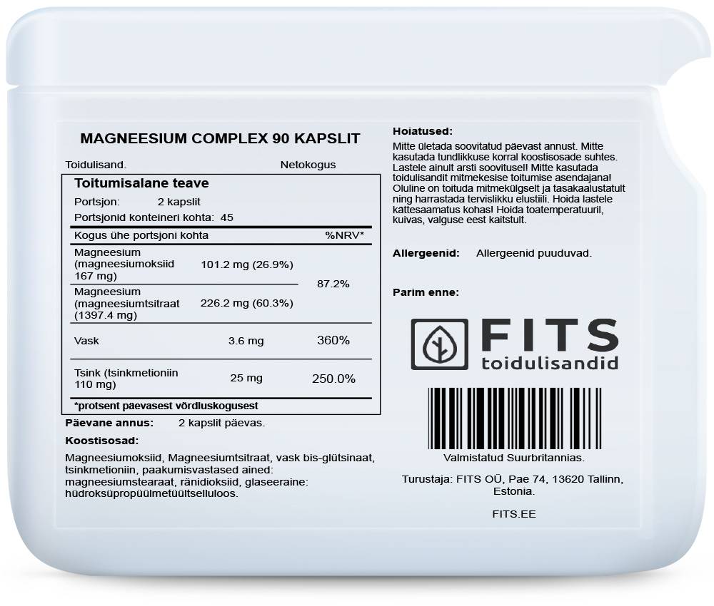 Magnesium Complex kapsulas N90