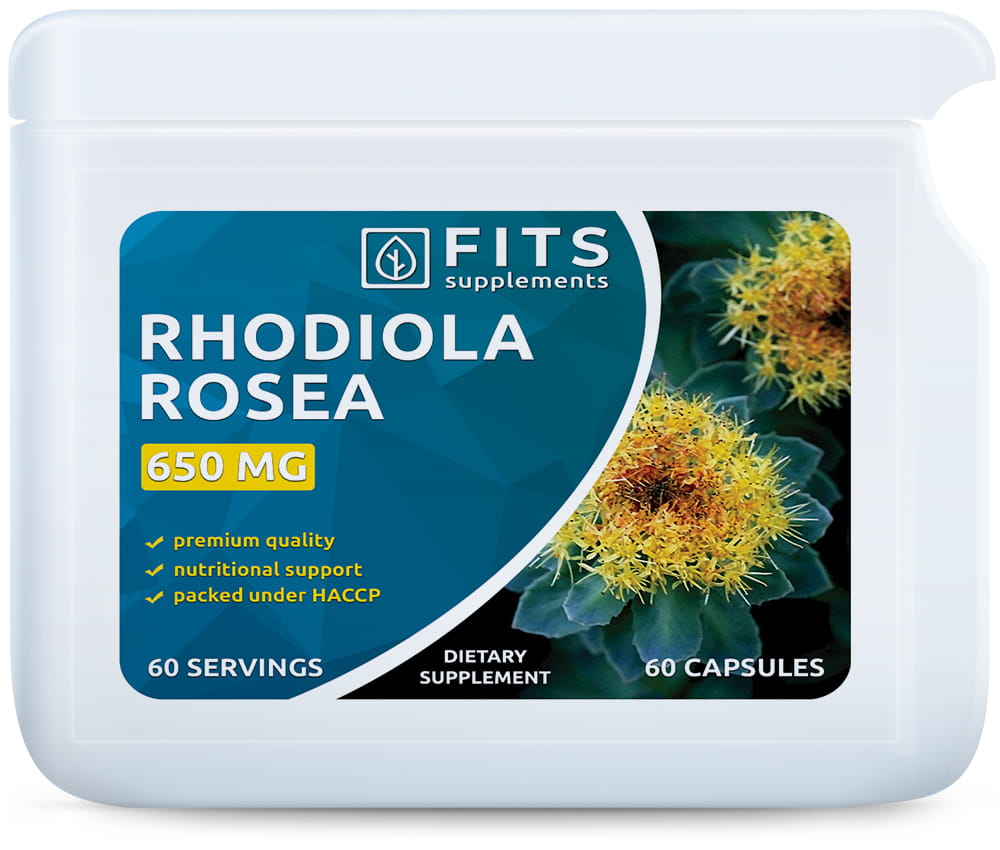 Rhodiola Rosea 650mg 60 capsules