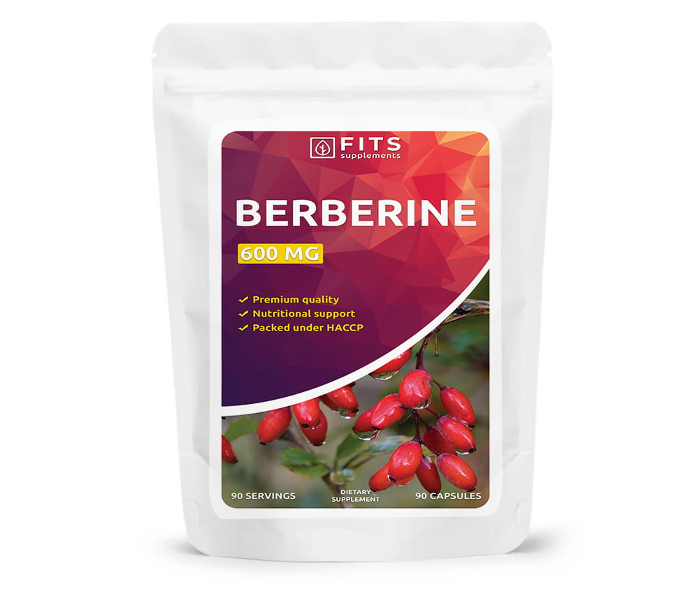 Berberīns HCL Strong 600mg 90 kapsulas