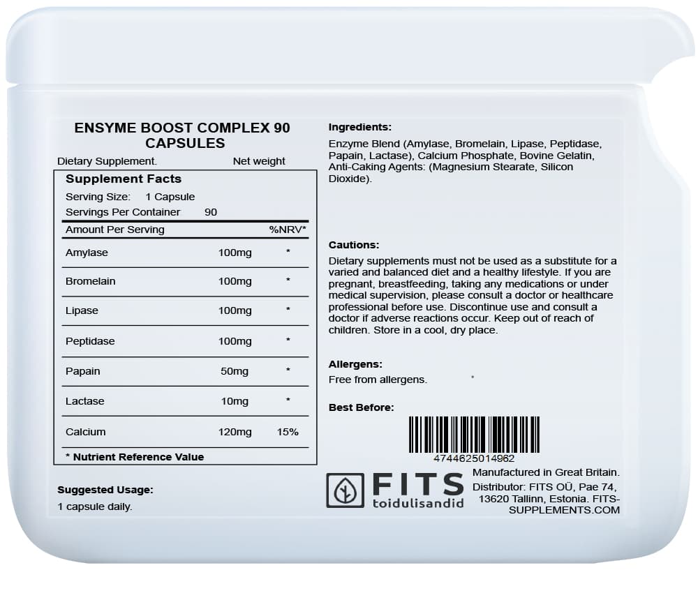 Enzyme Boost Complex kapsulas