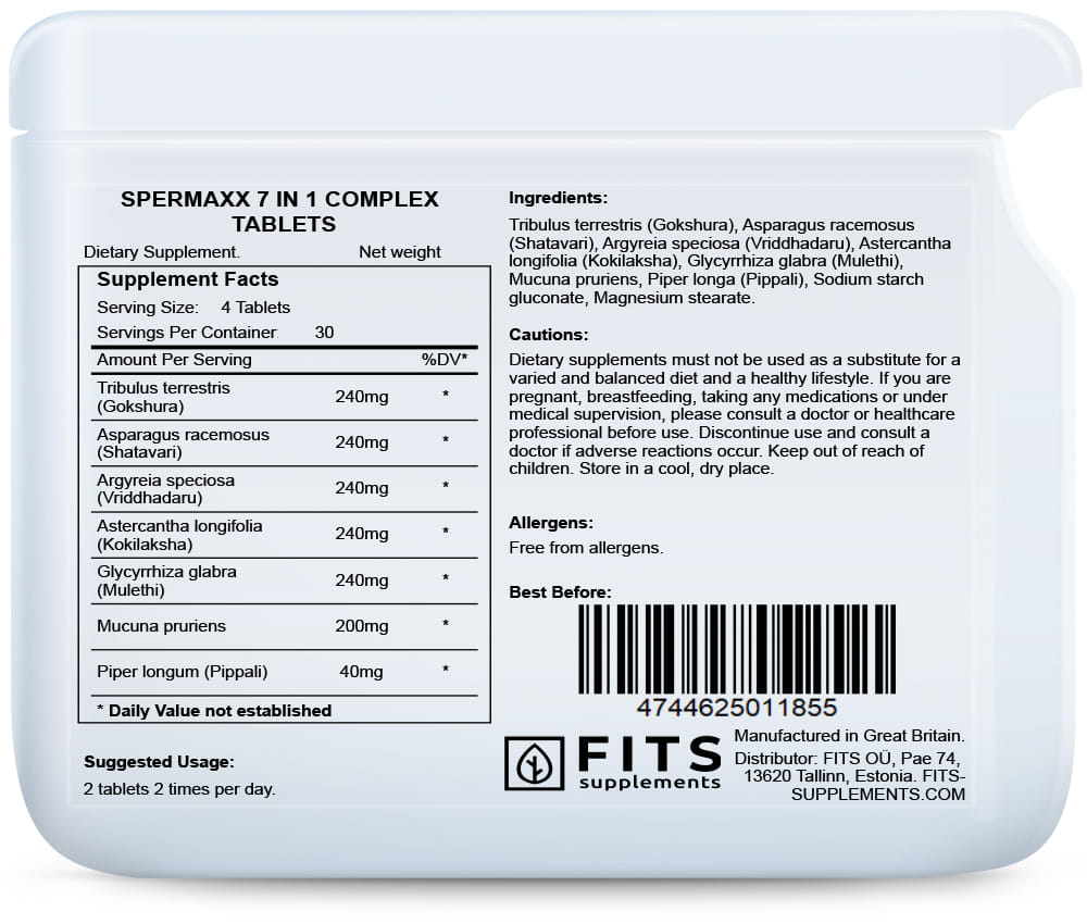 Sperm Boost 7 in 1 Complex 120 tablets